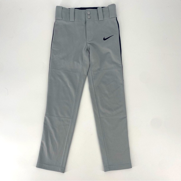 Nike Boys Gray Black Baseball Pants - Picture 1 of 6